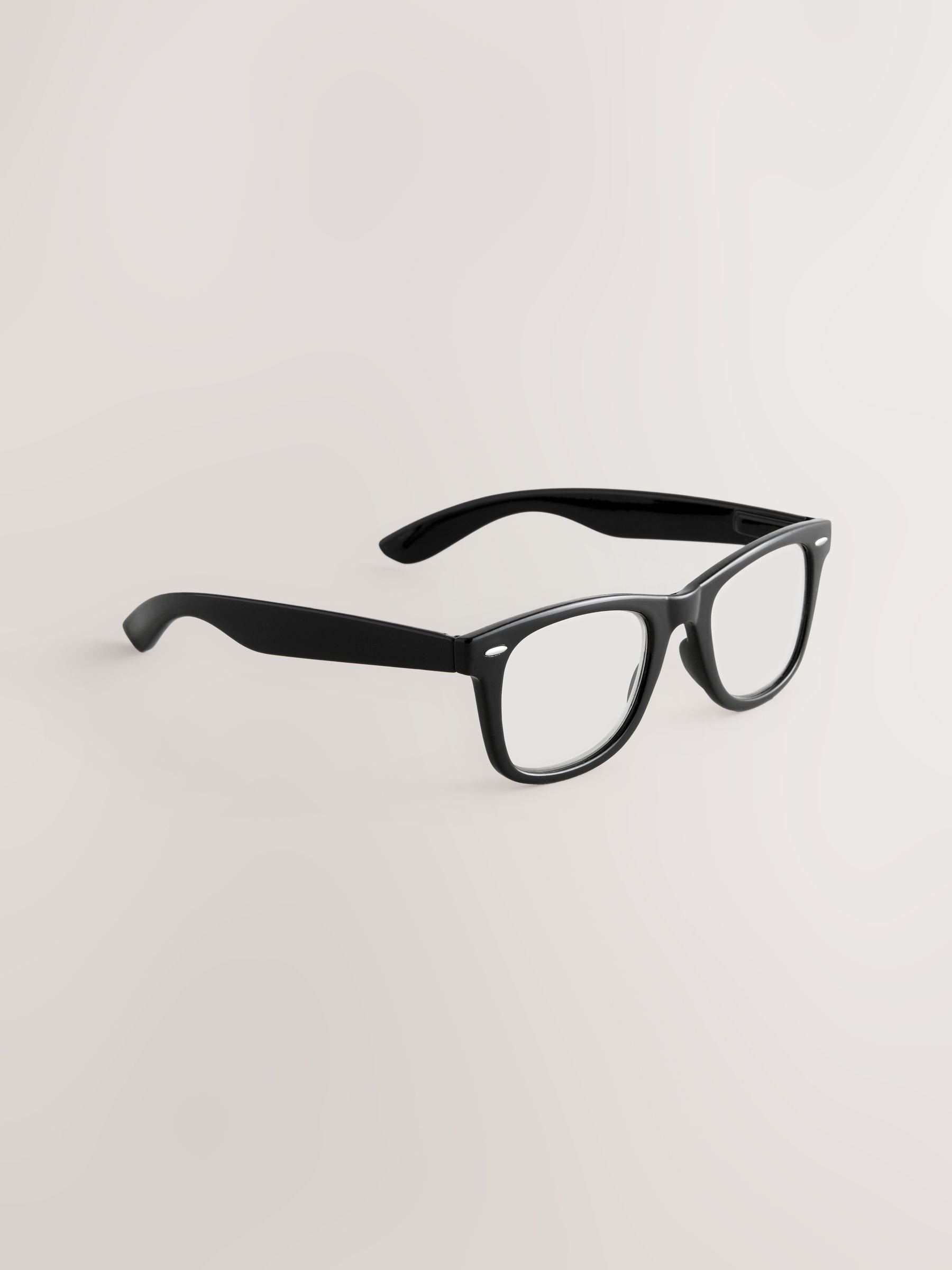 Black ready-to-wear reading glasses with scratch-resistant lenses - British product