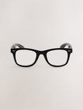 Black ready-to-wear reading glasses with scratch-resistant lenses - British product