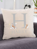 Personalised childrens bedroom cushion 40x40 cm - British product