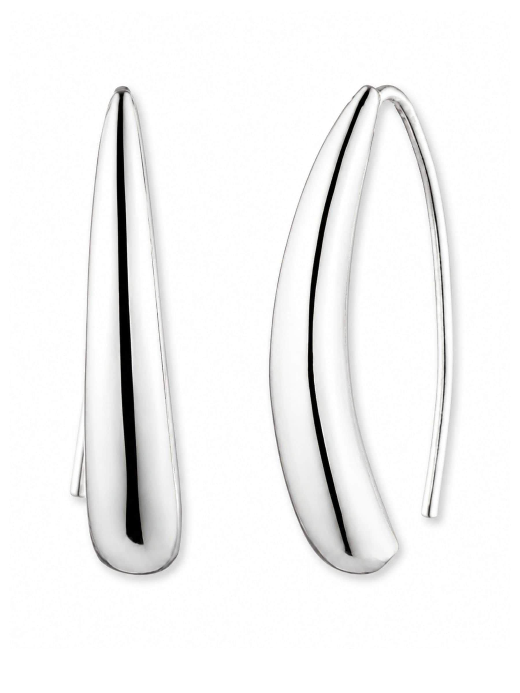 Lauren Ralph Lauren silver tone threader earrings 25cm - British product