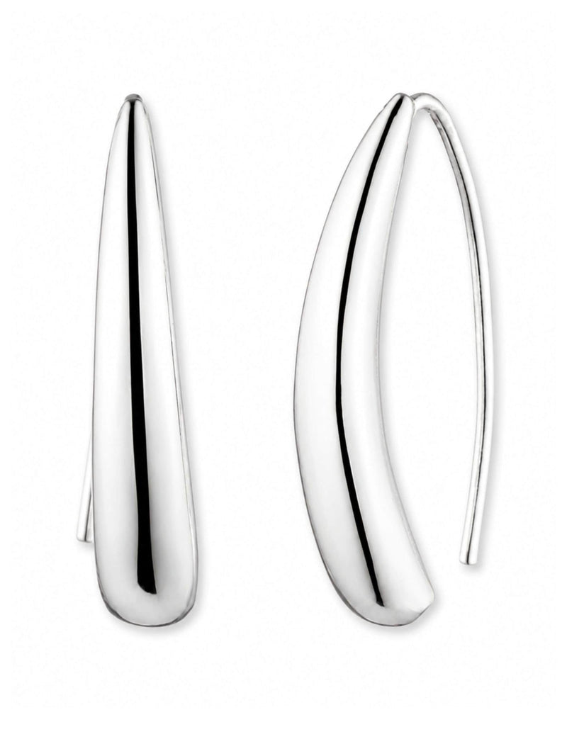 Lauren Ralph Lauren silver tone threader earrings 25cm - British product