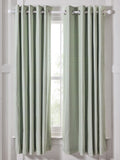 Jojo Maman Bébé Green Gingham Blackout Lined Curtains