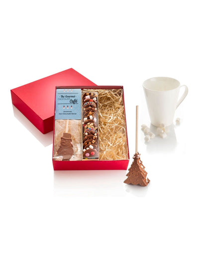 نيو The Gourmet Chocolate Pizza Co Hot Chocolate And Nibbles Gift Box- اشترِ عبر الإنترنت من McGrocer