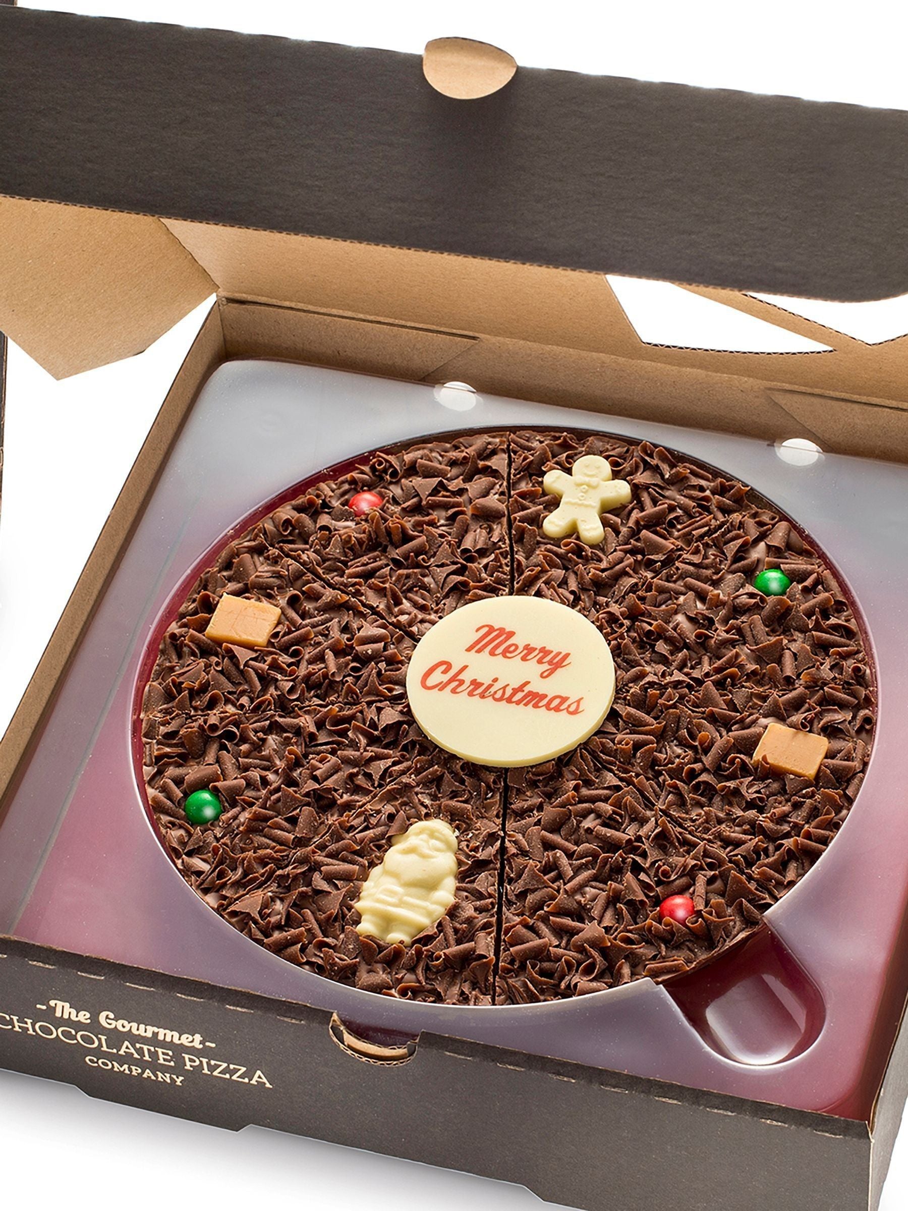 The Gourmet Chocolate Pizza Co Christmas Chocolate Pizza 7 Inch (British brand)