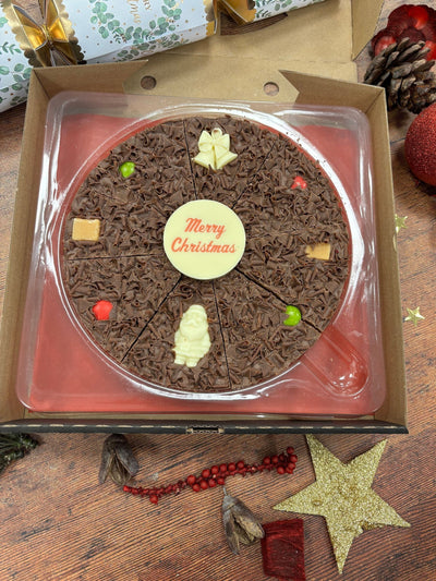 La Pizza au Chocolat de Noël The Gourmet Chocolate Pizza Co 7 pouces