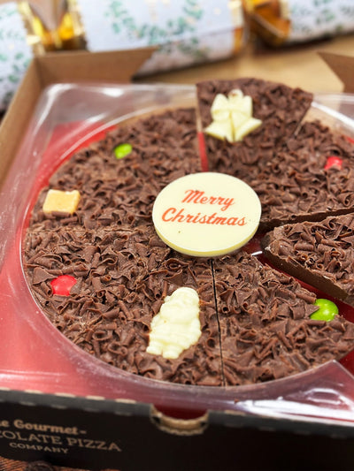 La Pizza au Chocolat de Noël The Gourmet Chocolate Pizza Co 7 pouces