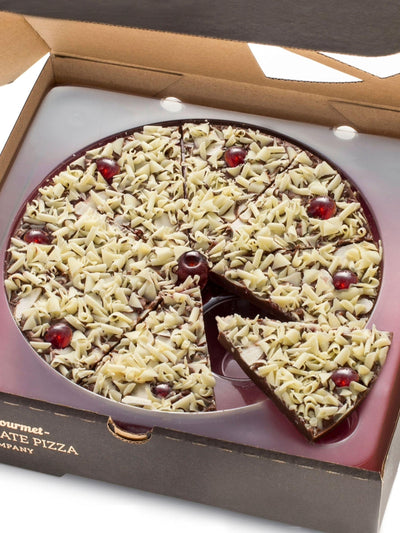 The Gourmet Chocolate Pizza Co Bakewell Tart 7-tommers sjokoladepizza