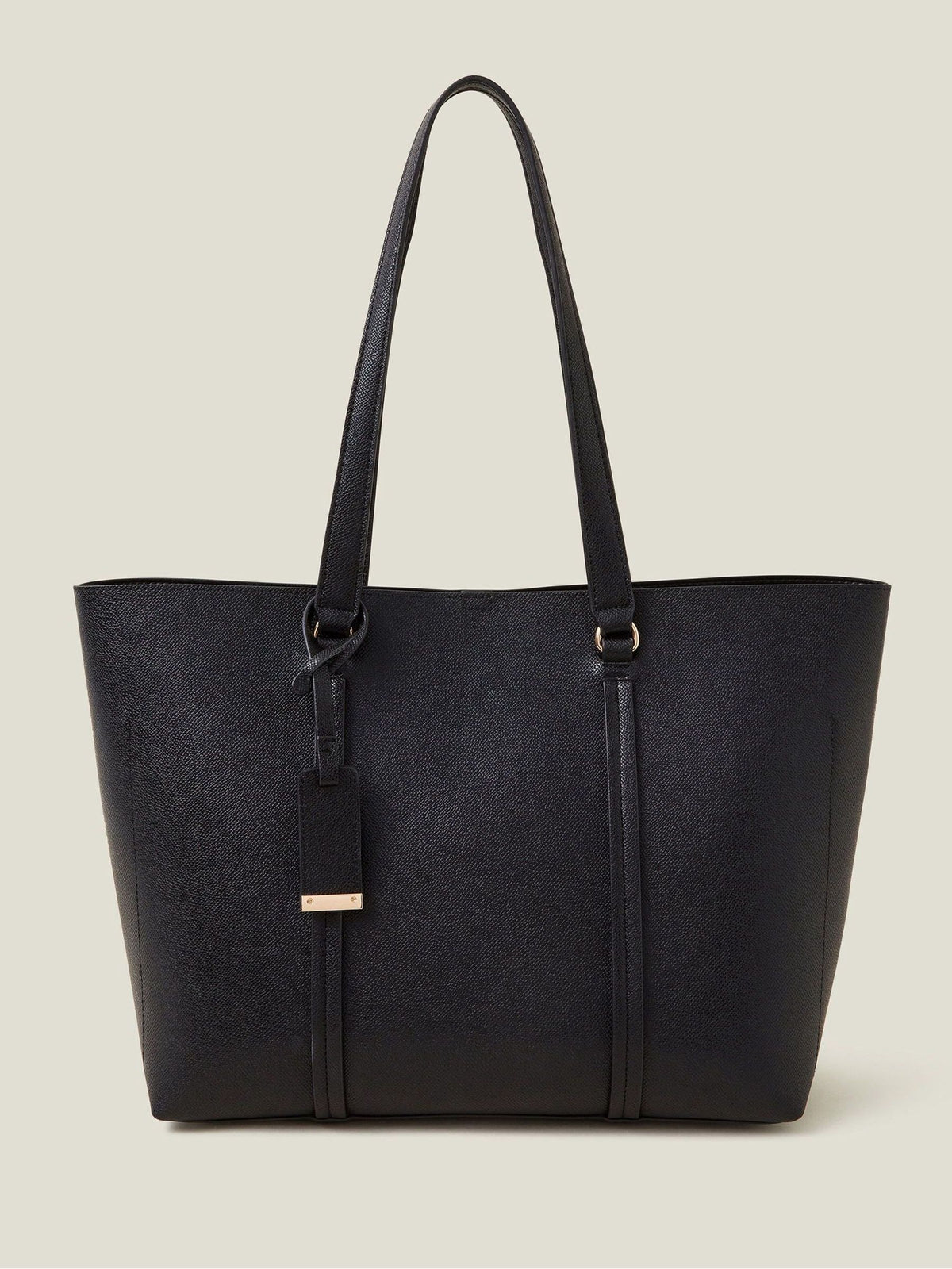 Accessorize black classic large tote bag - British product