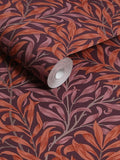 William Morris wallpaper sample Plum Willow Bough A4, UK version