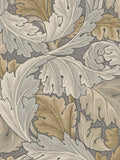 William Morris wallpaper sample Acanthus Neutral A4, UK version