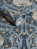 William Morris Blue Pimpernel wallpaper sample A4 - British product
