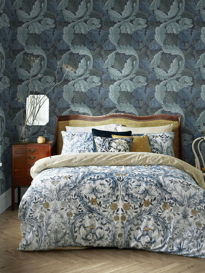 Next William Morris Blue Acanthus A4 Wallpaper Sample- Buy online at McGrocer
