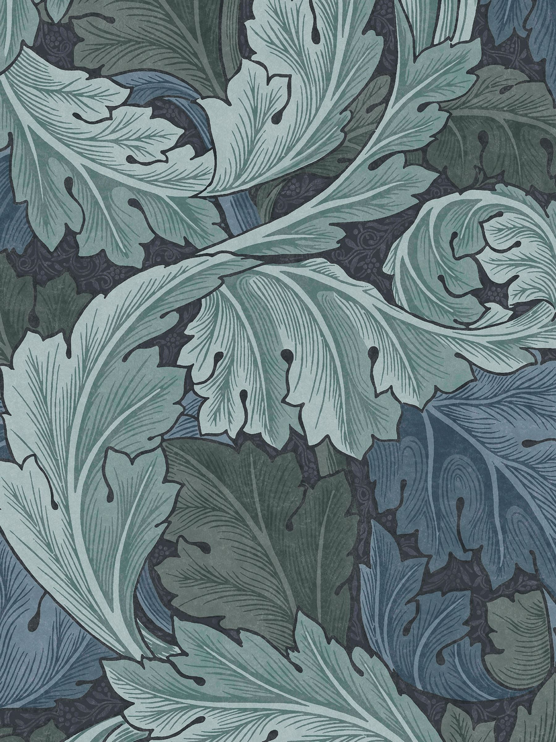 William Morris Blue Acanthus wallpaper sample A4 - British product