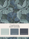 William Morris Blue Acanthus wallpaper sample A4 - British product