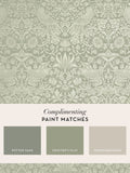 William Morris Strawberry Thief A4 wallpaper sample fibrous sage, UK version