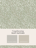 William Morris wallpaper sample Sage Willow Bough A4 (British brand)