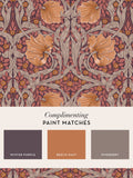 William Morris Plum Pimpernel wallpaper sample A4 - British product