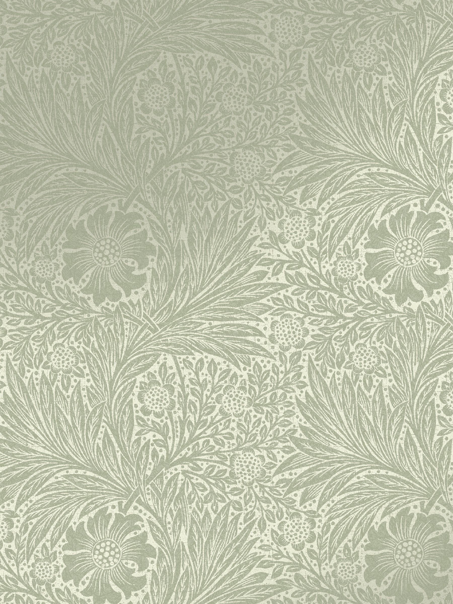 William Morris Marigold wallpaper sample sage fibrous A4, UK version