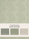 William Morris Marigold wallpaper sample sage fibrous A4, UK version