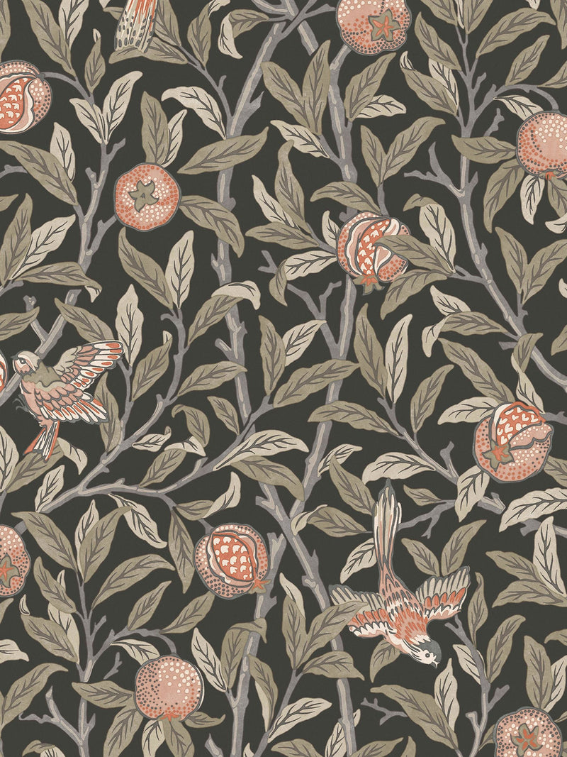 William Morris At Home wallpaper sample bird and pomegranate A4 (British brand)