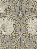 William Morris Grey Pimpernel A4 wallpaper sample, UK version