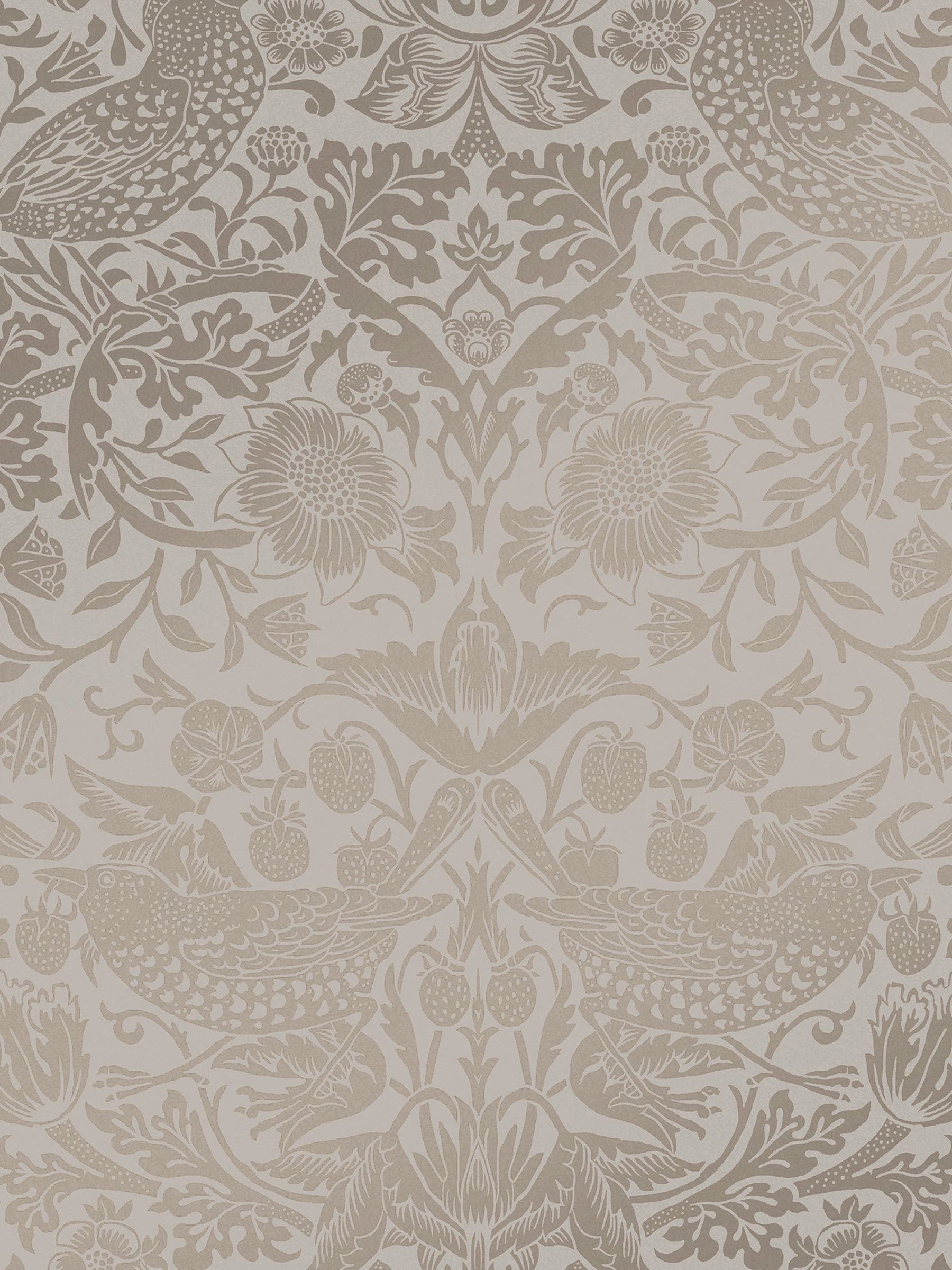 William Morris Strawberry Thief fibrous wallpaper sample A4, UK version