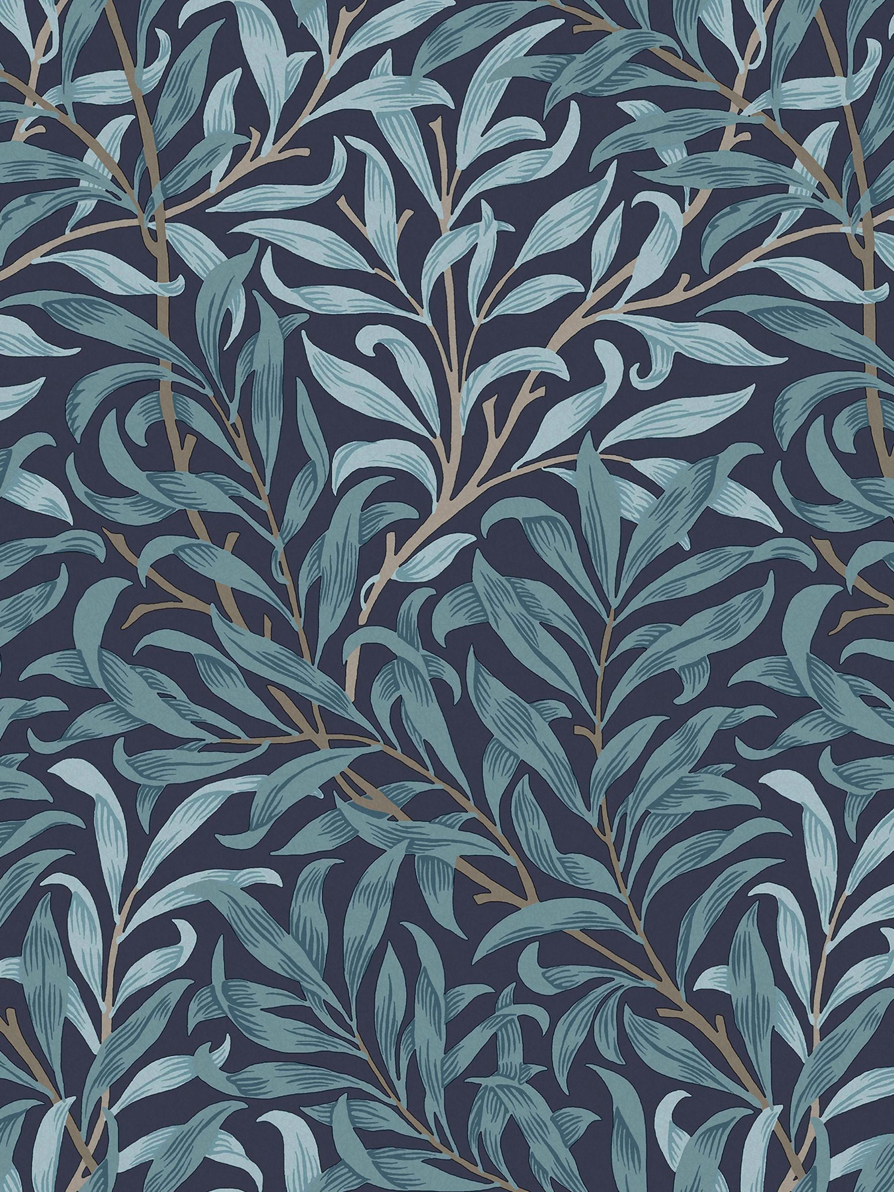 William Morris At Home Deep Blues Willow Bough wallpaper sample A4, imported from the UK