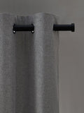 Grey Soft Marl Blackout/Thermal Eyelet Curtains