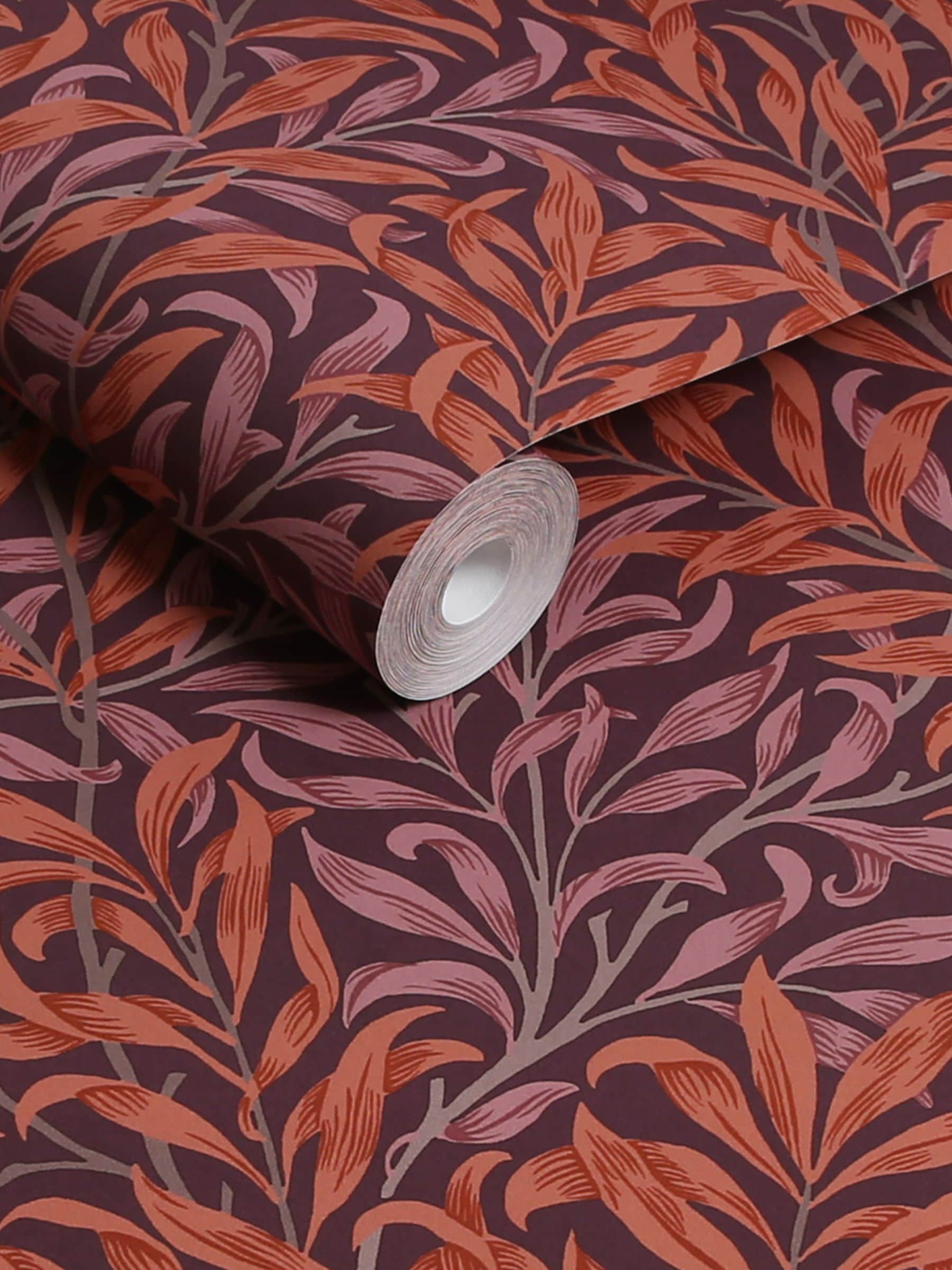 William Morris Plum Willow Bough wallpaper 10m, imported from the UK