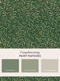 William Morris Willow Bough deep green wallpaper 10m - British product