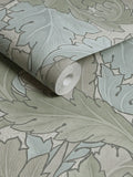 William Morris Acanthus wallpaper Sage Duck Egg 10M, imported from the UK