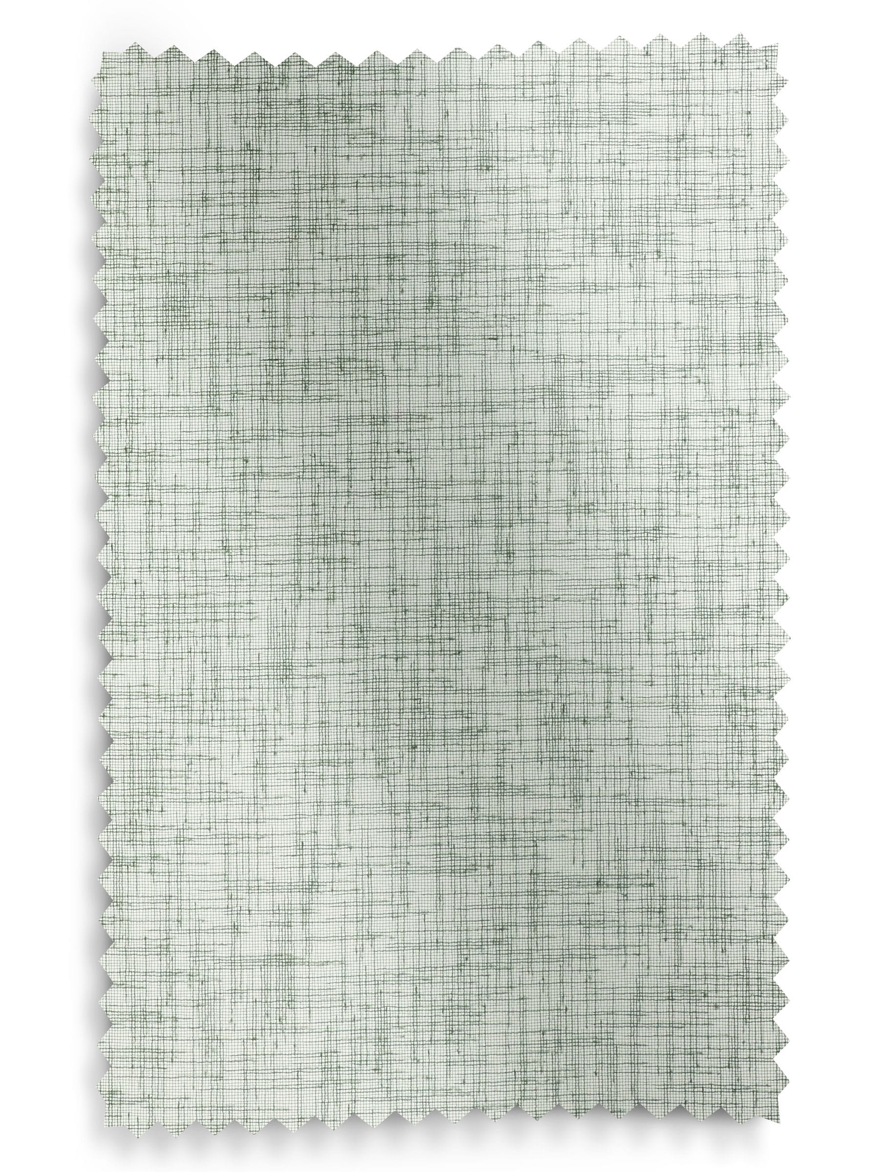Sage green linen look voile sheer panel curtain (British brand)