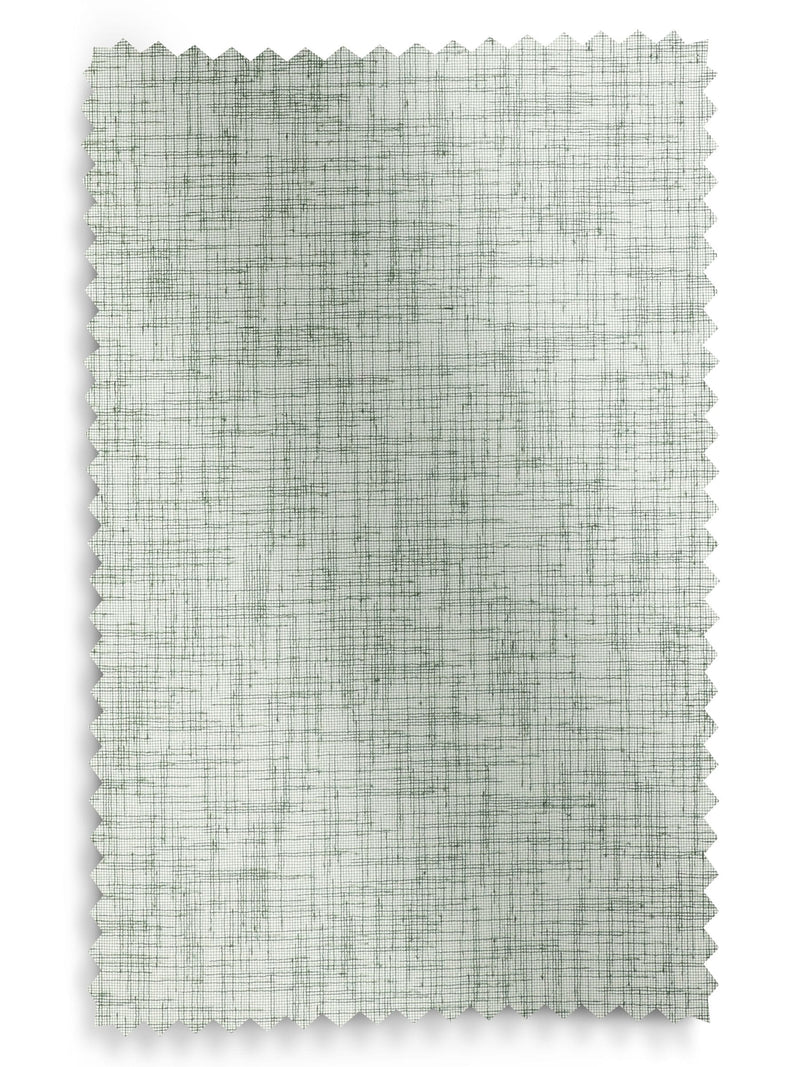 Sage green linen look voile sheer panel curtain (British brand)