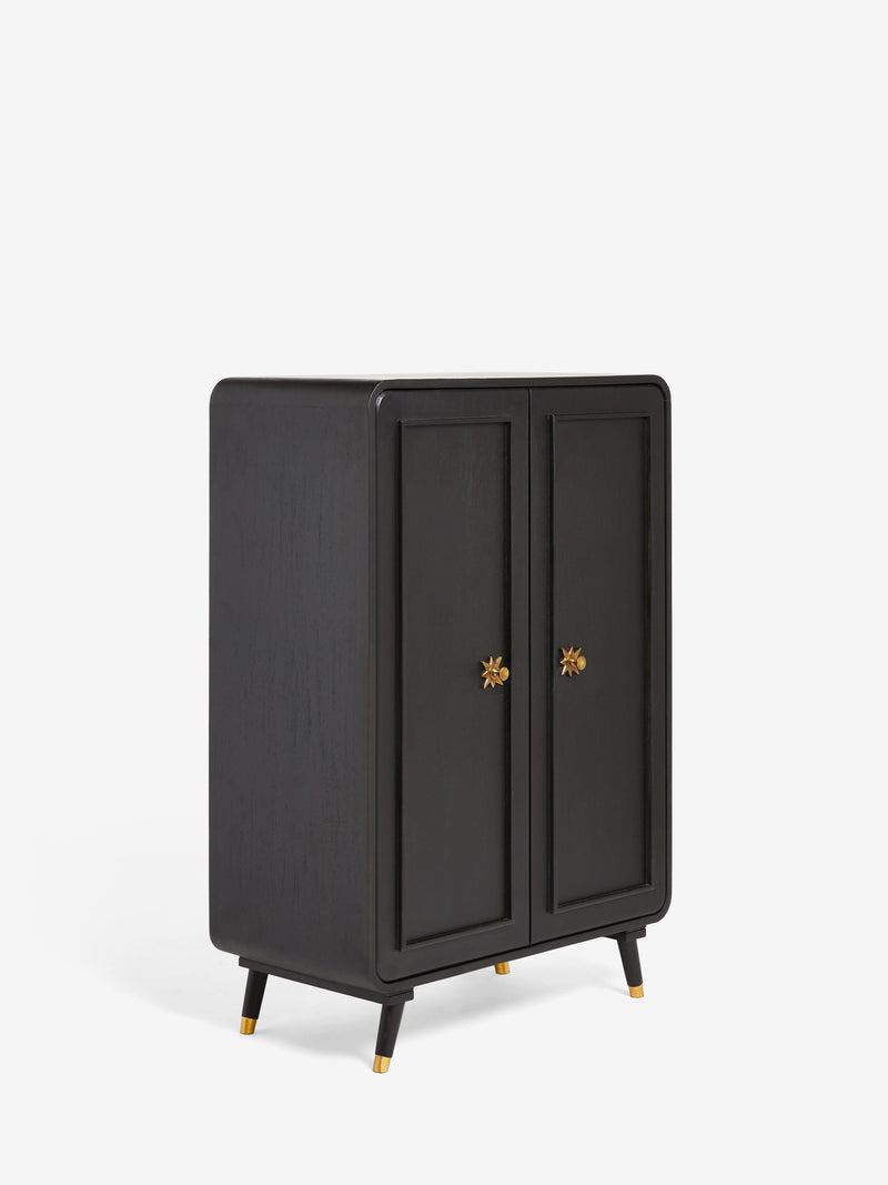 Rockett St George Black Ringo Drinks Cabinet, UK version