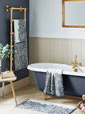William Morris Prussian Blue Marigold towel, imported from the UK