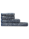 William Morris Prussian Blue Marigold towel, imported from the UK