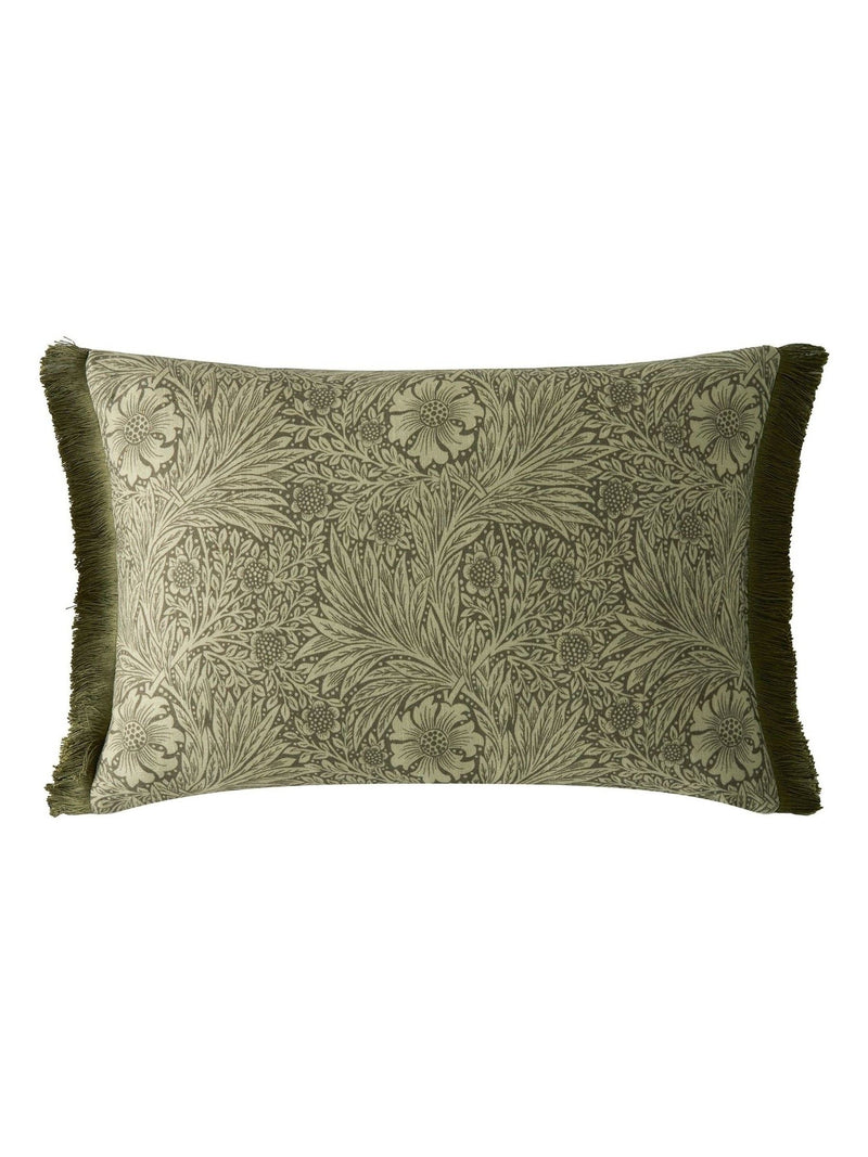 William Morris At Home olive marigold cushion 40x60cm, imported from the UK