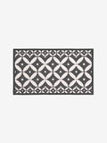 Grey washable tile doormat recycled nylon - British product