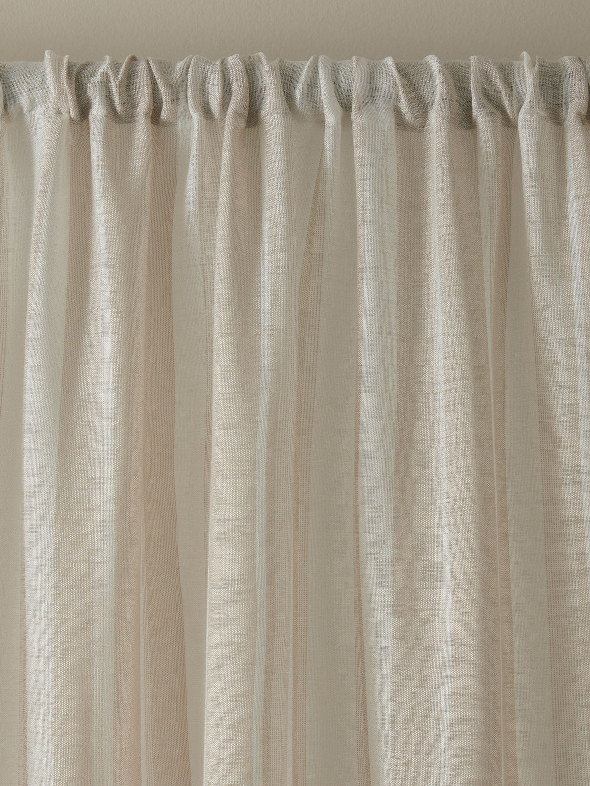 Laura Ashley voile panel curtain Natural Awning Stripe, imported from the UK