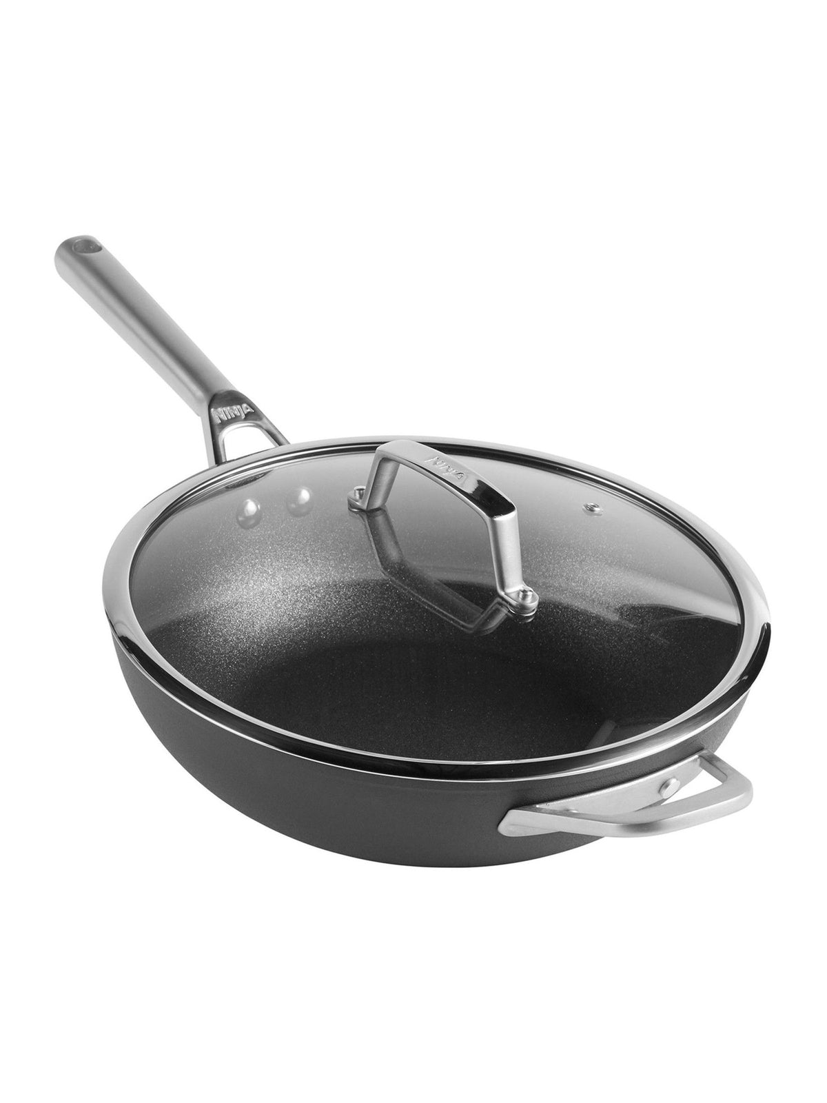 Ninja Grey Foodi ZEROSTICK 28cm Wok with Lid