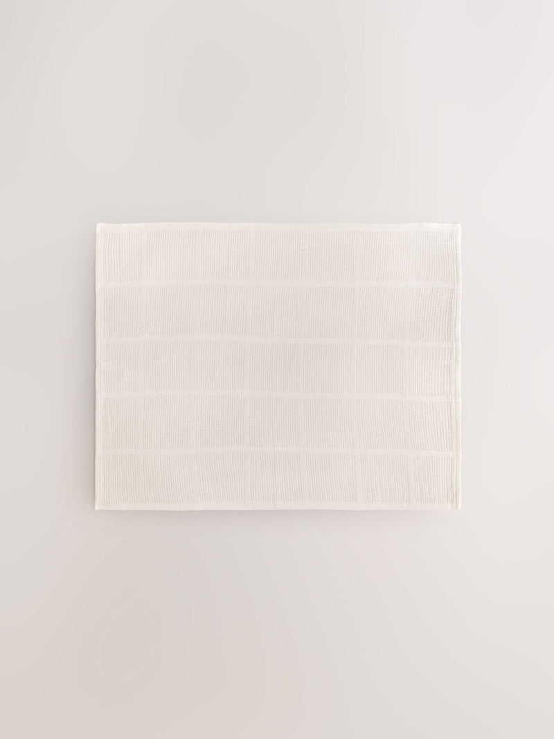 NEXT baby cellular blankets 2 pack natural, imported from the UK