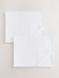 2 Pack White Cotton Baby Cellular Blankets