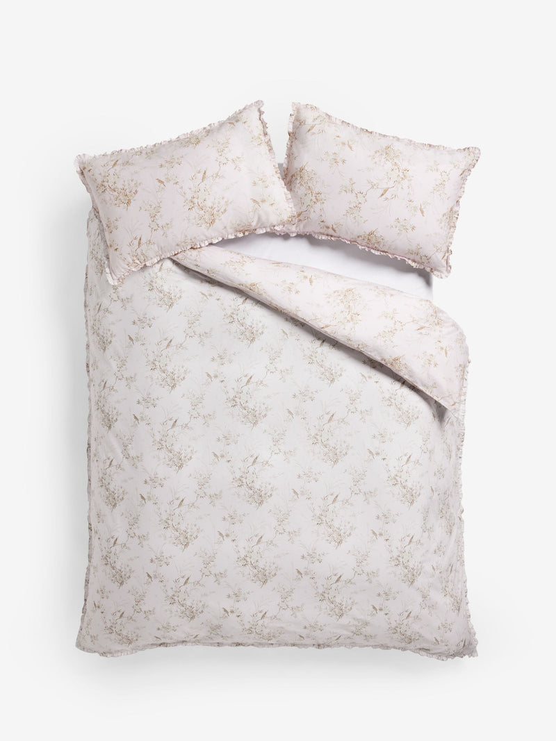 Shabby Chic Bird Chinoiserie floral print duvet cover set (British brand)