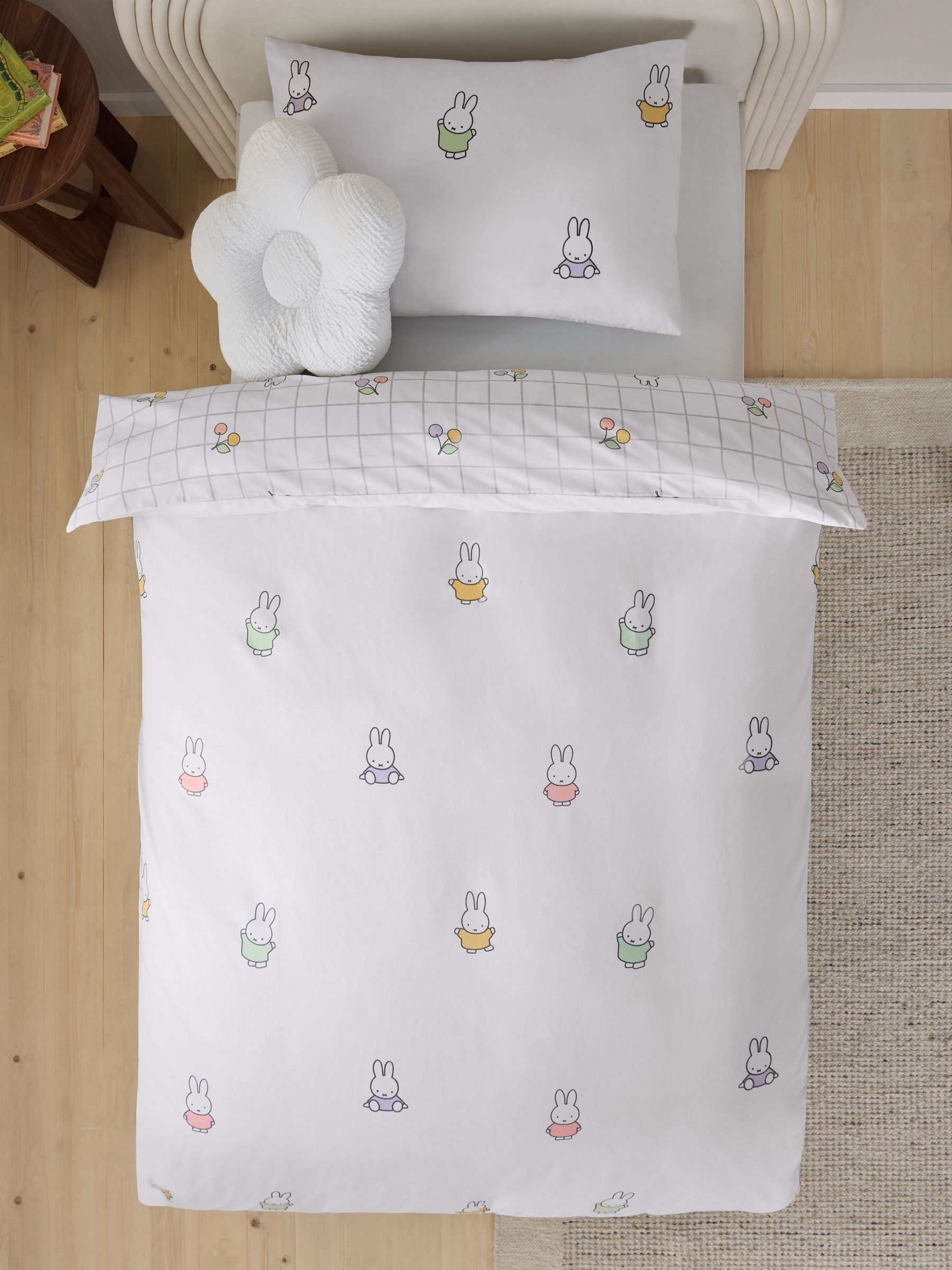 NEXT White Miffy duvet cover and pillowcase set (British brand)