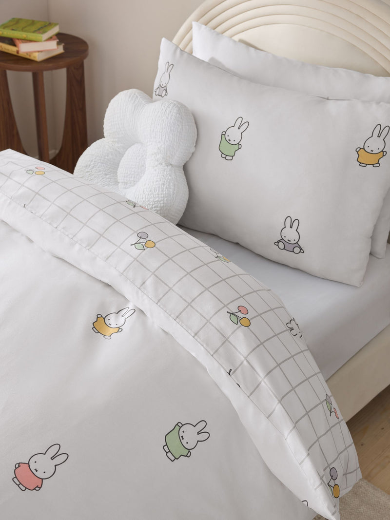 NEXT White Miffy duvet cover and pillowcase set (British brand)