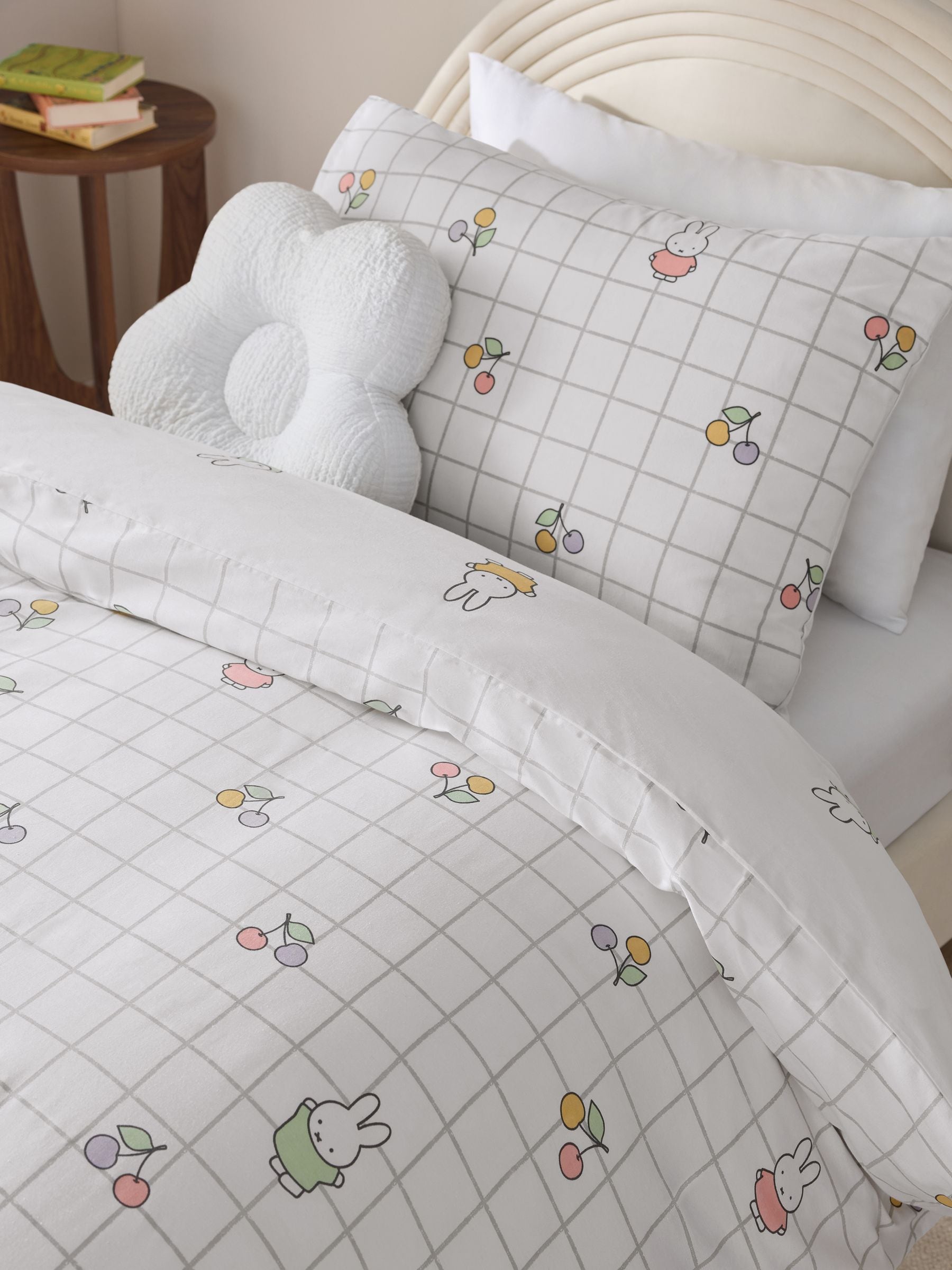 NEXT White Miffy duvet cover and pillowcase set (British brand)