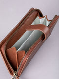 Lakeland Leather Brown Newby Tab purse - British product