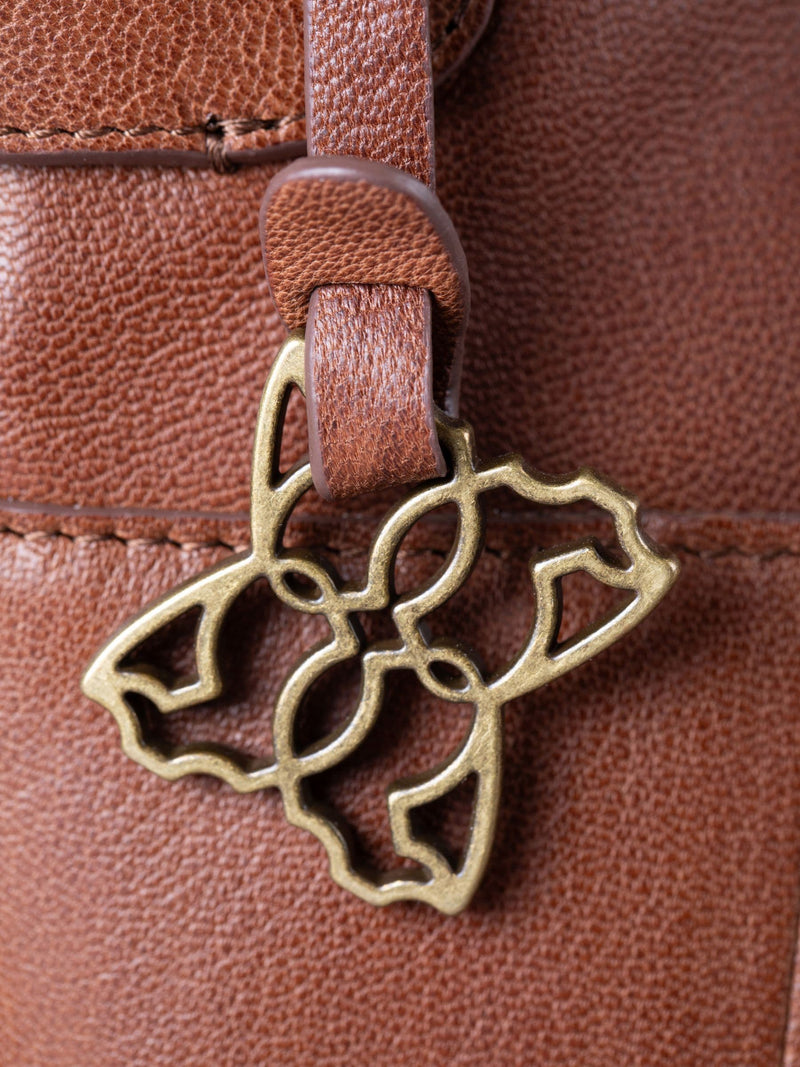 Lakeland Leather shoulder bag Light Brown Newby - British product