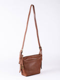 Lakeland Leather Newby cross-body bag light brown, imported from the UK