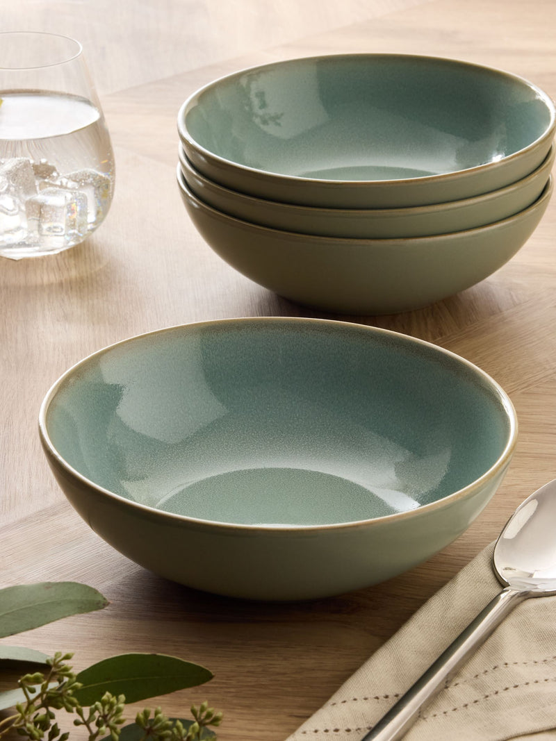 Cereal bowls sage green Hampton set of four (British brand)